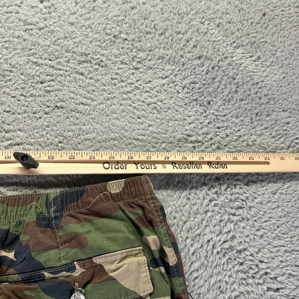 Almost Famous Pant Mens XL Brown Camouflage Cotton Cargo Straight Combat Stretch